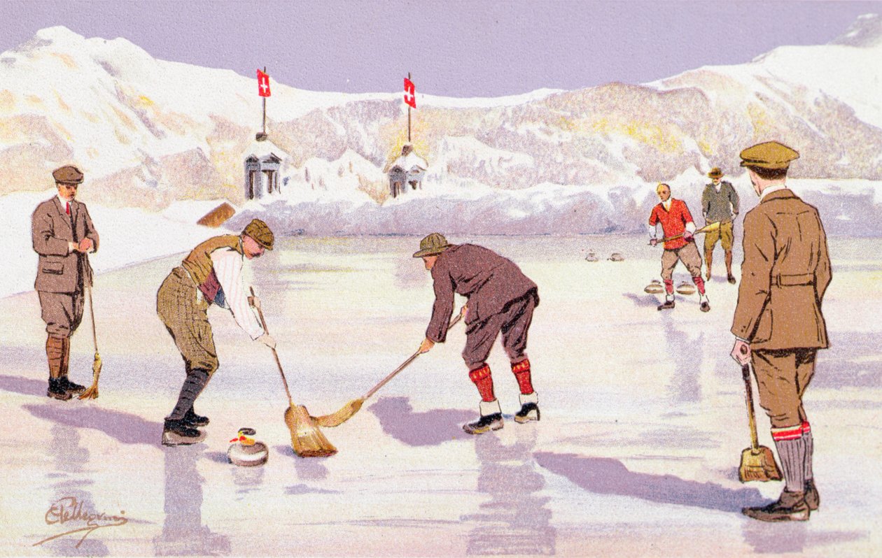 Curling Rink (kolor lito) autorstwa Carlo Pellegrini