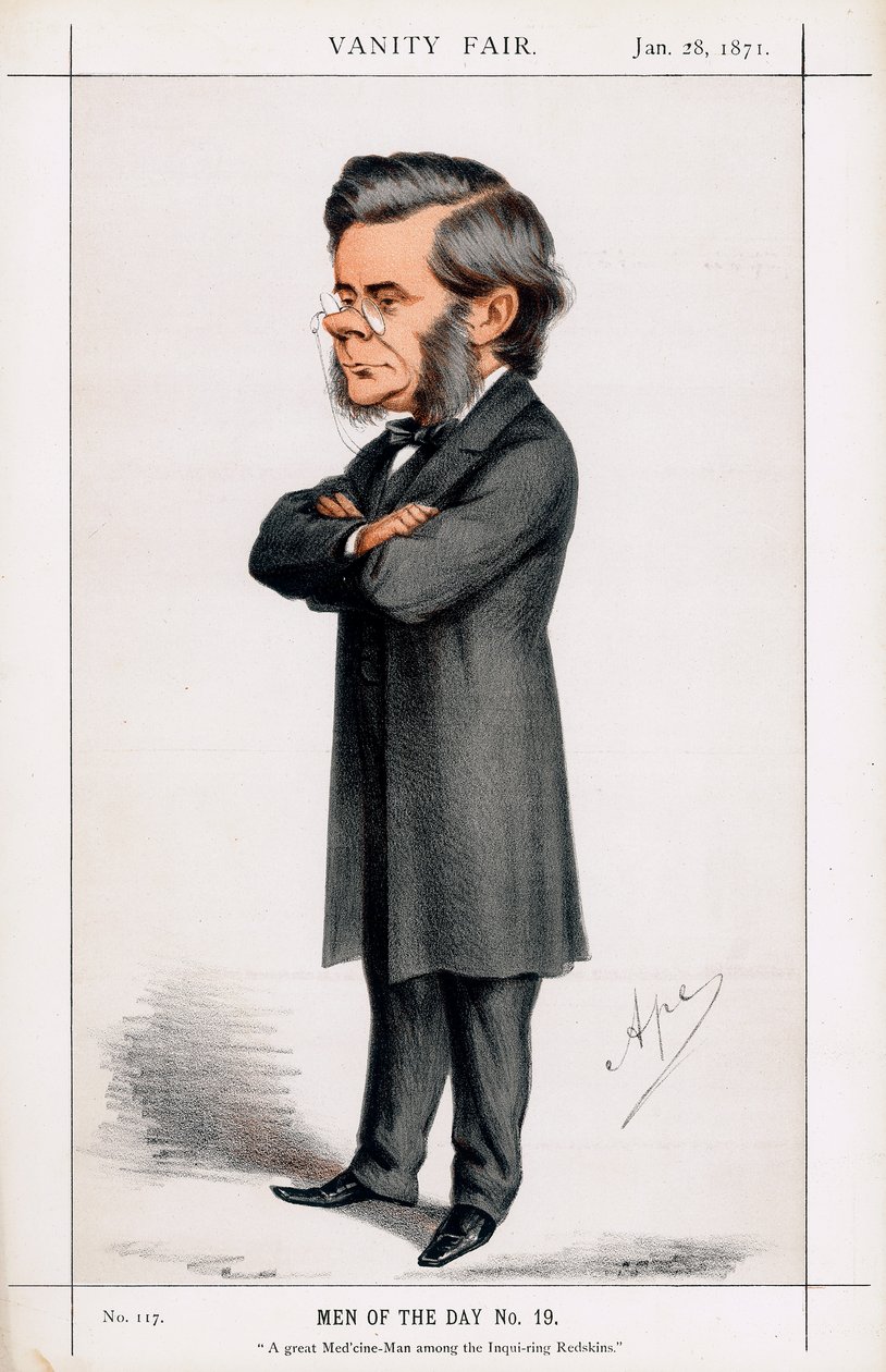 Thomas Henry Huxley, brytyjski biolog, 1871 r. autorstwa Carlo Pellegrini