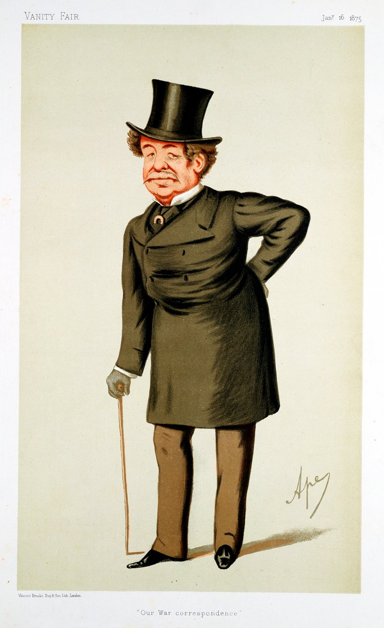William Howard Russell, urodzony w Irlandii brytyjski dziennikarz, 1875 autorstwa Carlo Pellegrini