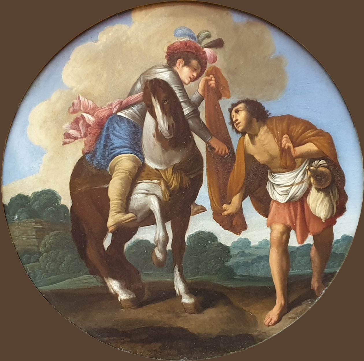 Der Heilige Martin und der Bettler Święty Marcin i żebrak autorstwa Carlo Saraceni