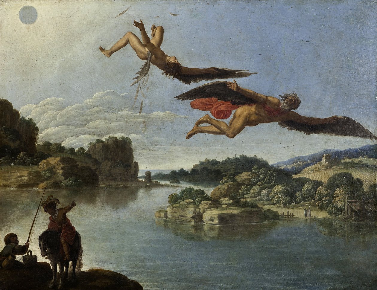 Upadek Ikara autorstwa Carlo Saraceni