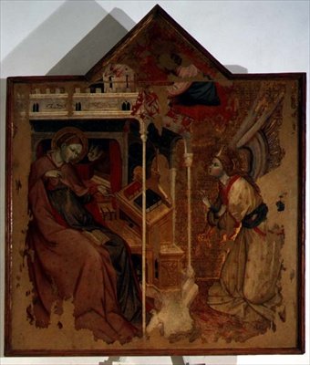 Zwiastowanie (tempera na panelu) autorstwa Carlo da Camerino