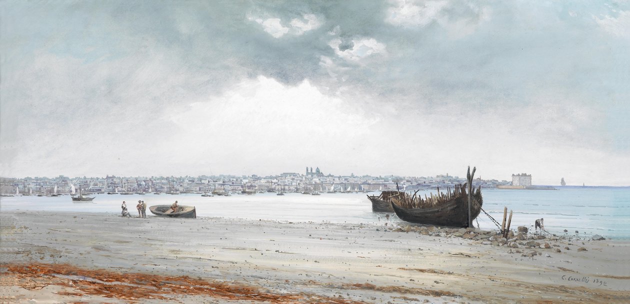 Widok na Montevideo autorstwa Carlos Corsetti