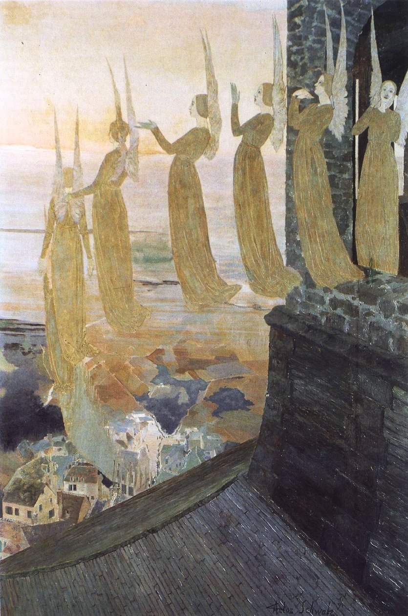 Wieczorne dzwony autorstwa Carlos Schwabe