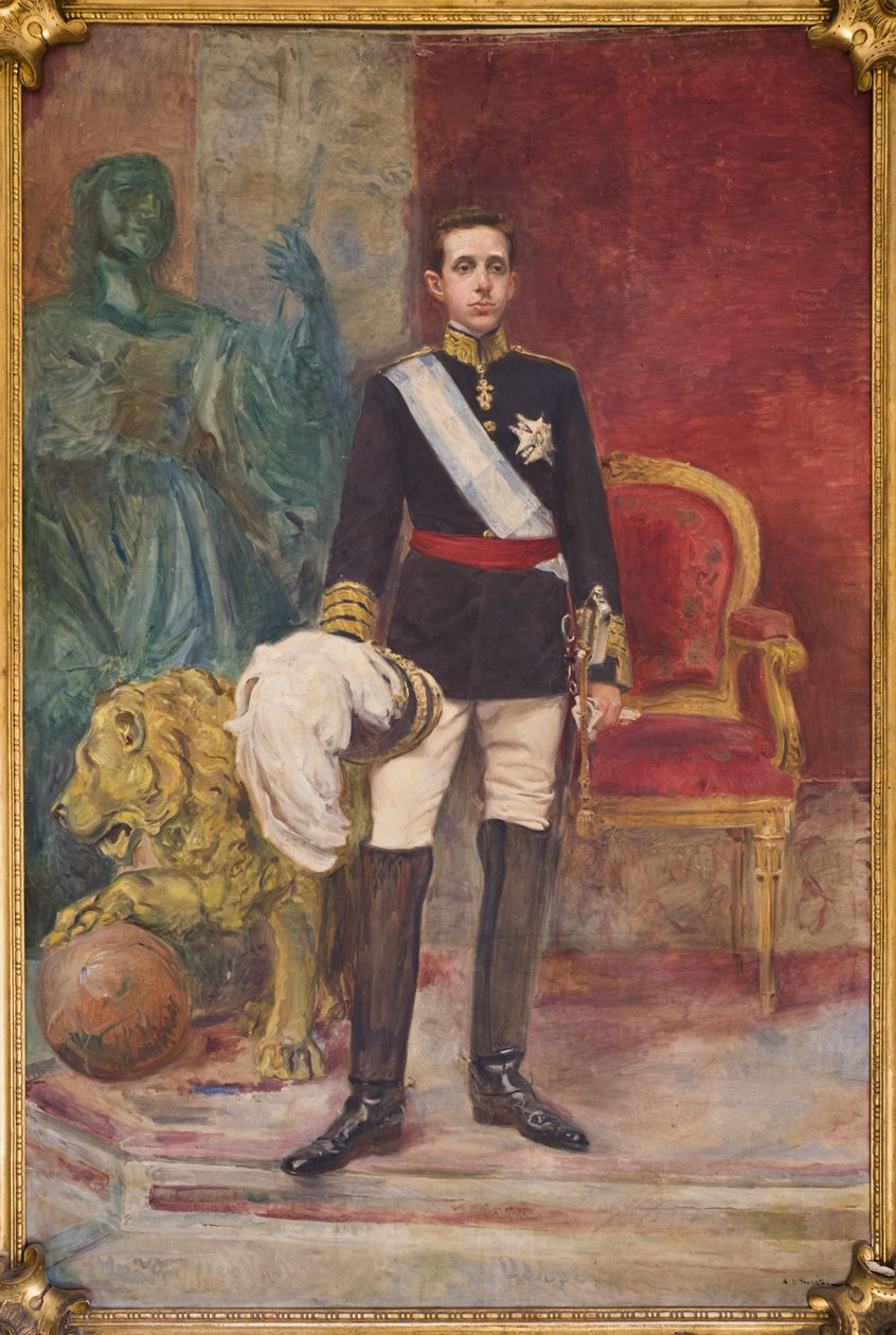 Jego Wysokość Król Alfonso XIII autorstwa Carlos Angel Diaz Huertas