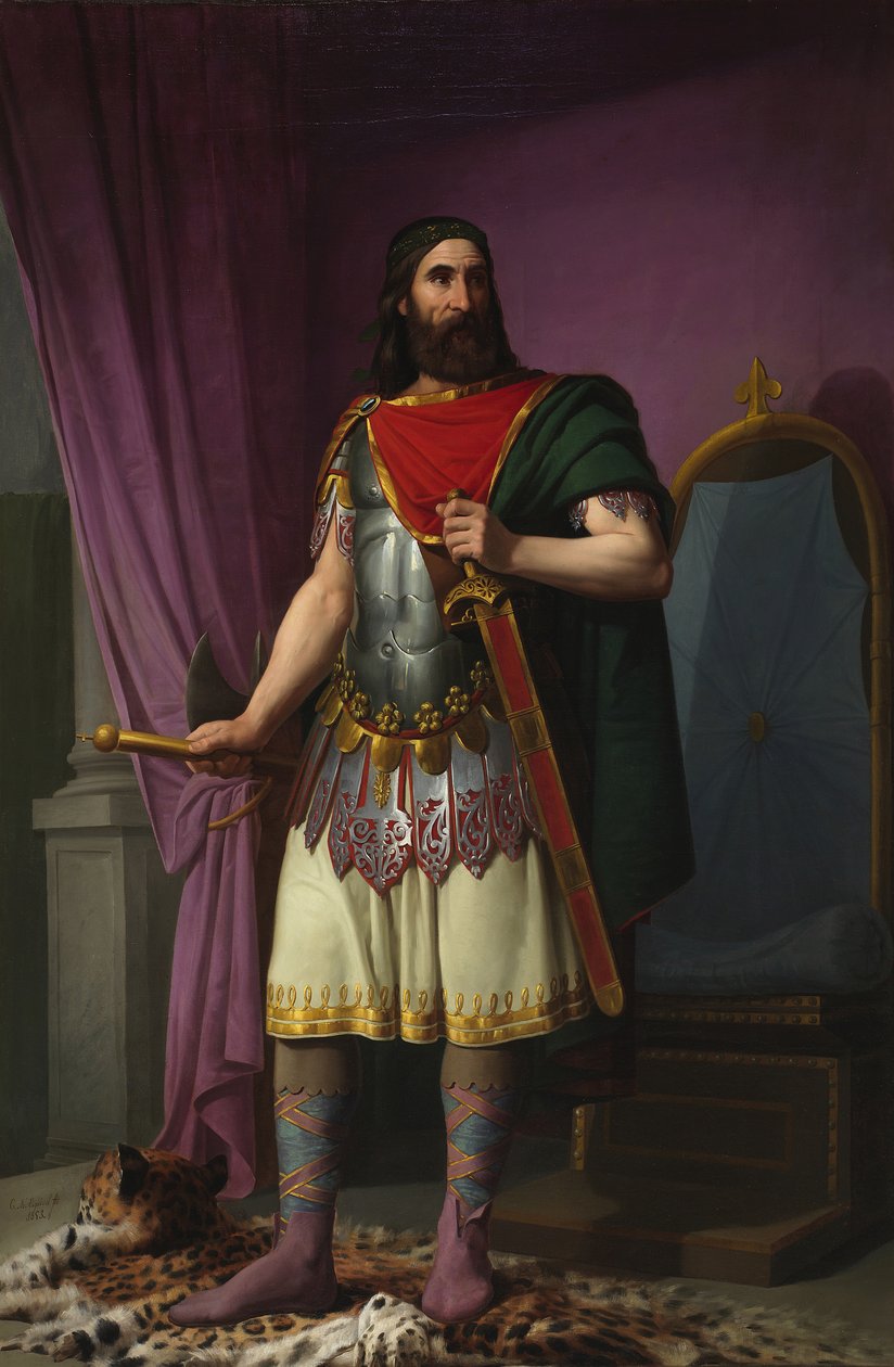 Egica, król Wizygotów, 1853 autorstwa Carlos María Esquivel y Rivas