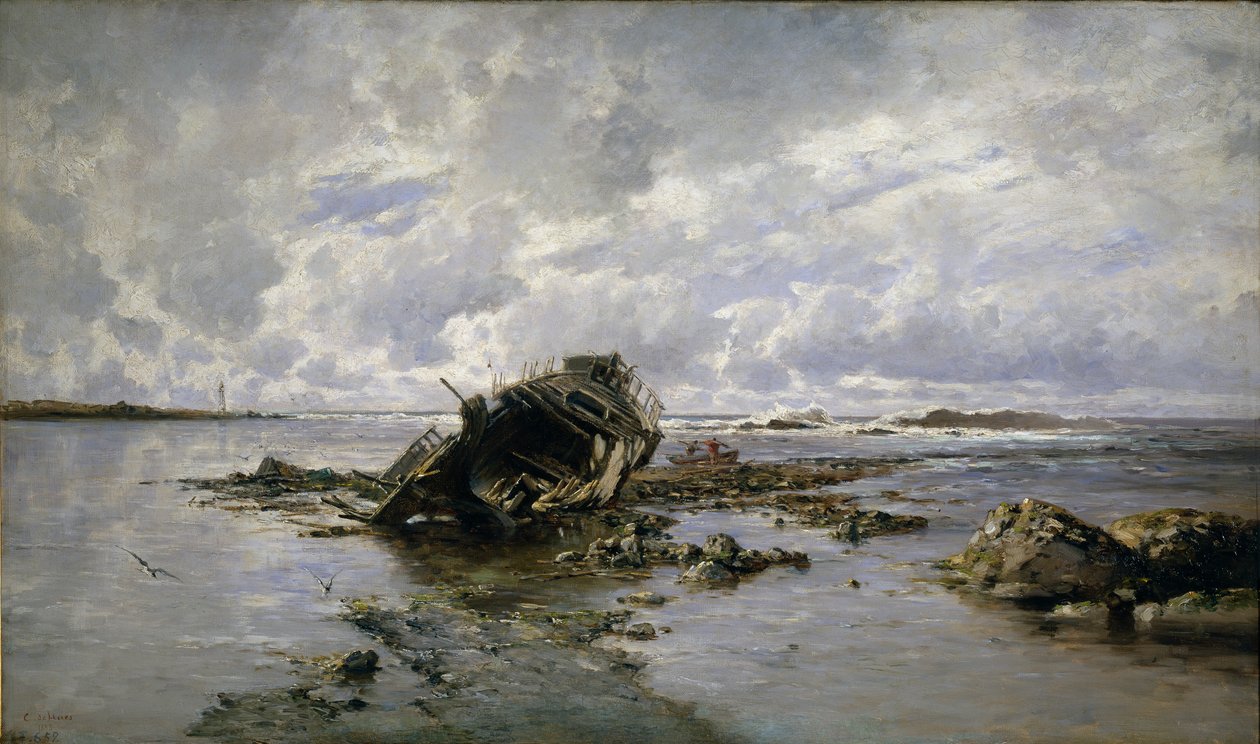 Rozbity statek autorstwa Carlos de Haes