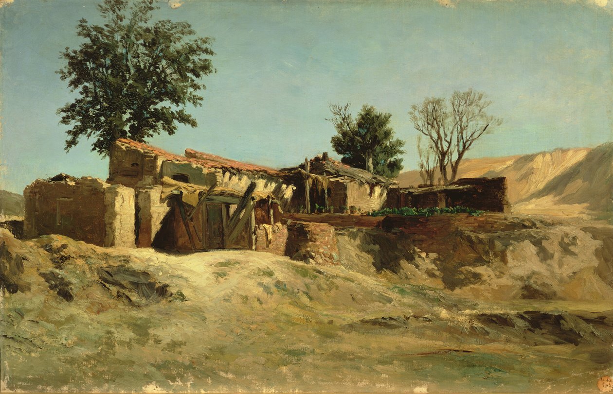 Dachy na górze Principe Pio autorstwa Carlos de Haes