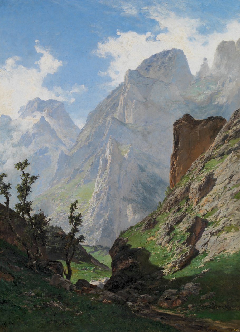 Przełęcz Mancorbo w Picos de Europa autorstwa Carlos de Haes
