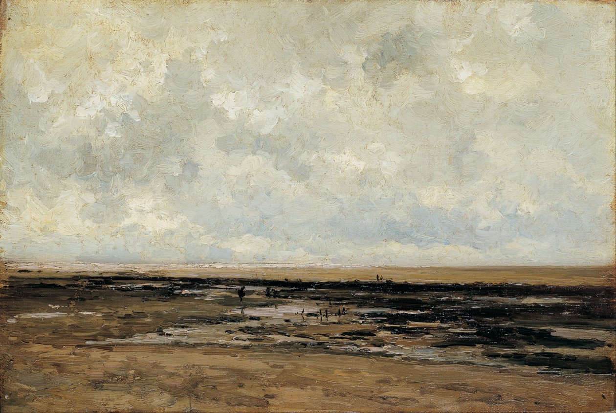 Plaża Villerville. Normandia autorstwa Carlos de Haes