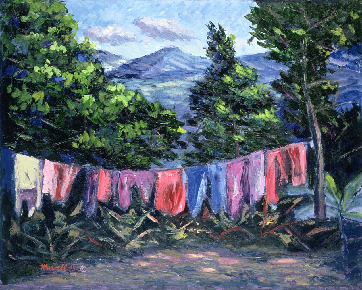 Tropikalny krajobraz, 1993 autorstwa Carlton Murrell