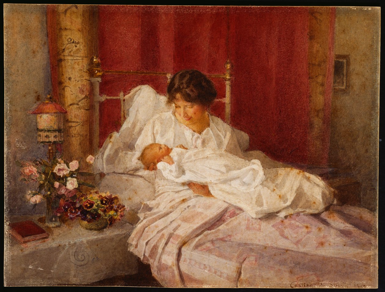 Matka z dzieckiem autorstwa Carlton Alfred Smith