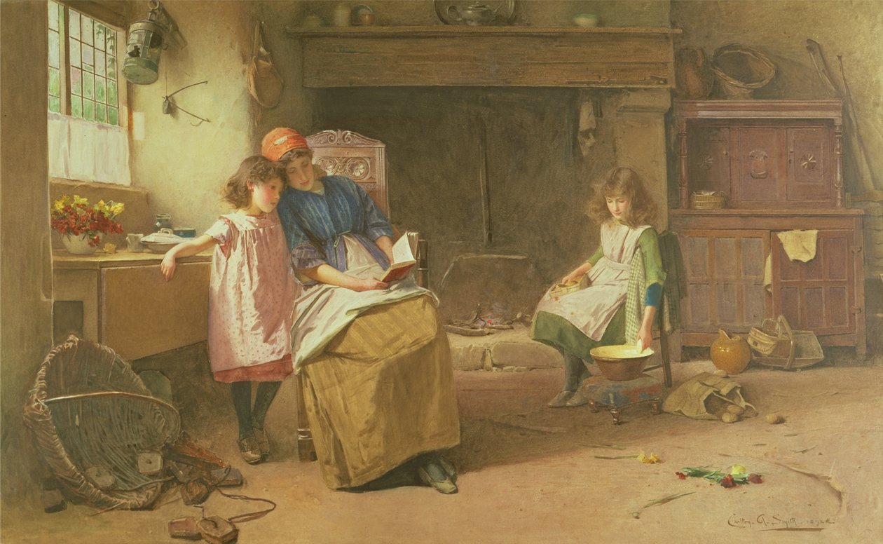 Bajka (akwarela na papierze) autorstwa Carlton Alfred Smith