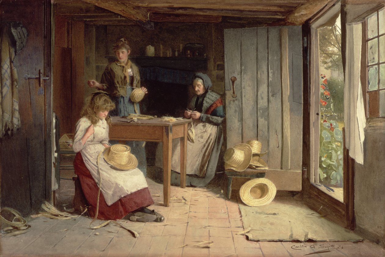 Plecionki ze słomy autorstwa Carlton Alfred Smith