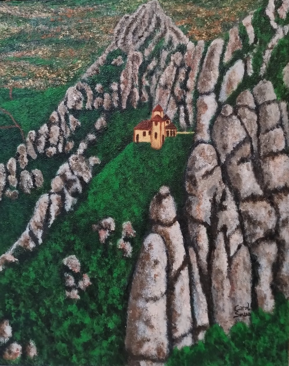 Santa Cova de Montserrat autorstwa Carol Sousa Cuello