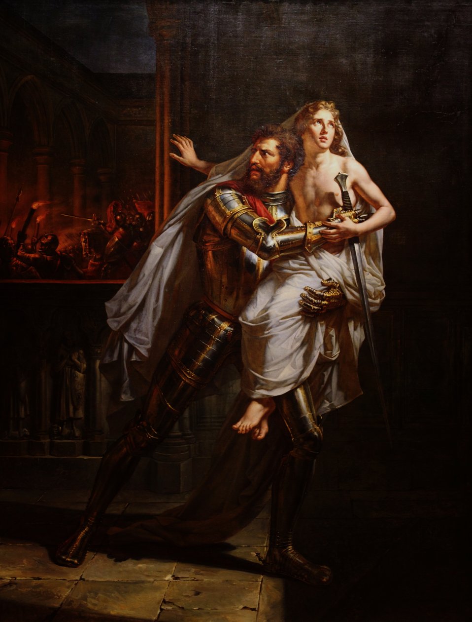 Tanneguy du Châtel ratuje Delfina autorstwa Caroline Léna Becker