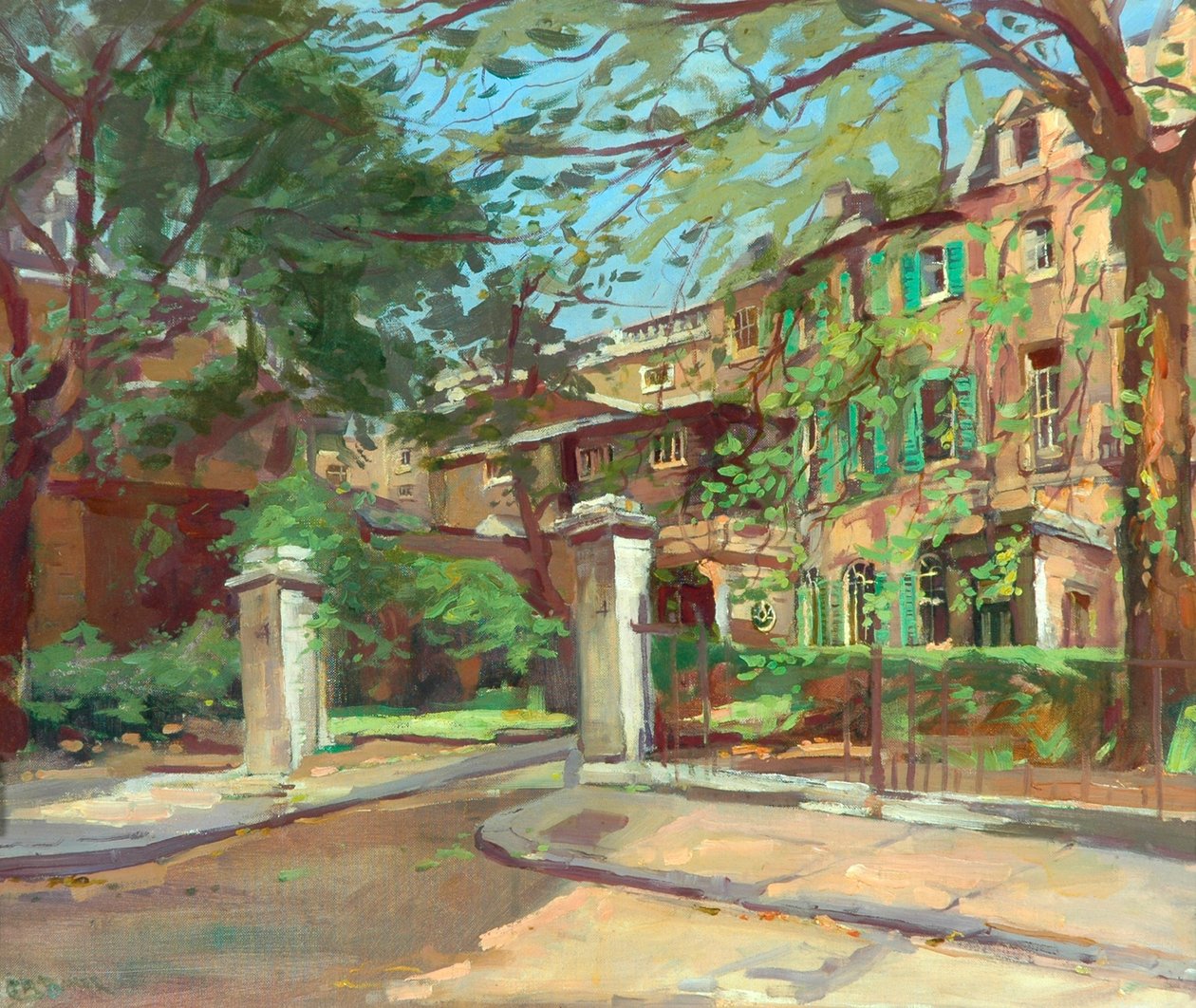 Znikający Londyn: Montague Place, Whitehall Gardens autorstwa Caroline Matilda Baker