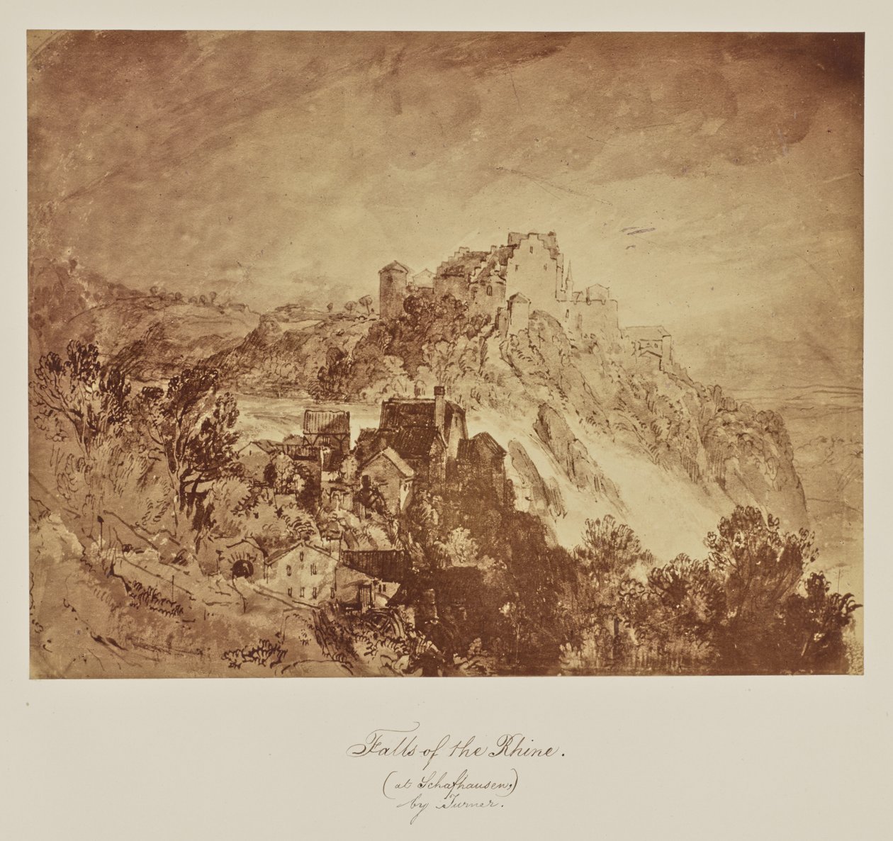 Wodospady Renu. (w Schafhausen) autorstwa Turnera. autorstwa Caroline Bertolacci