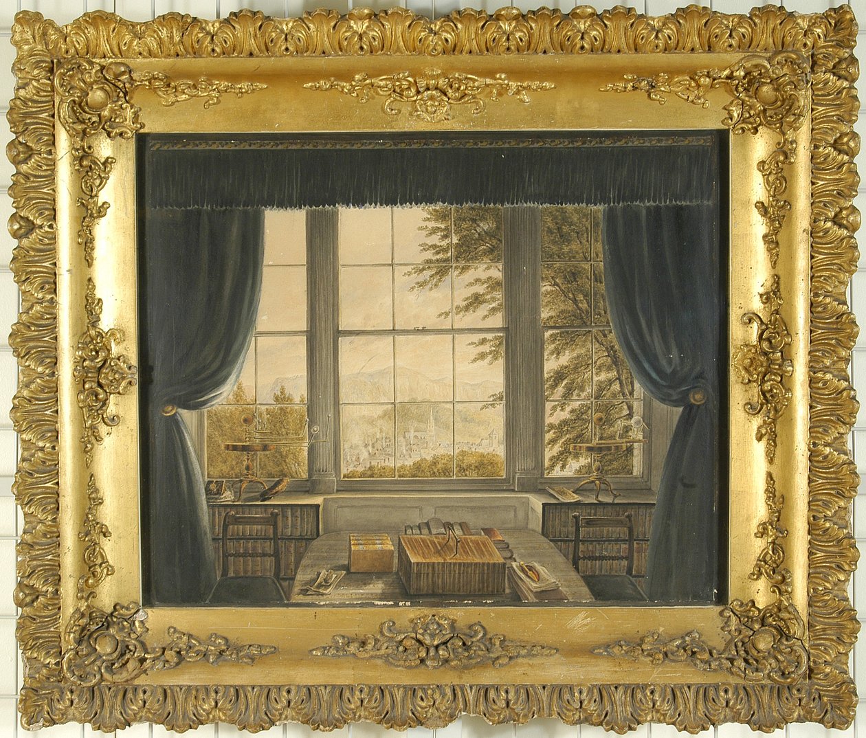 Okno południowe gabinetu Greta Hall, 1841 autorstwa Caroline Bowles