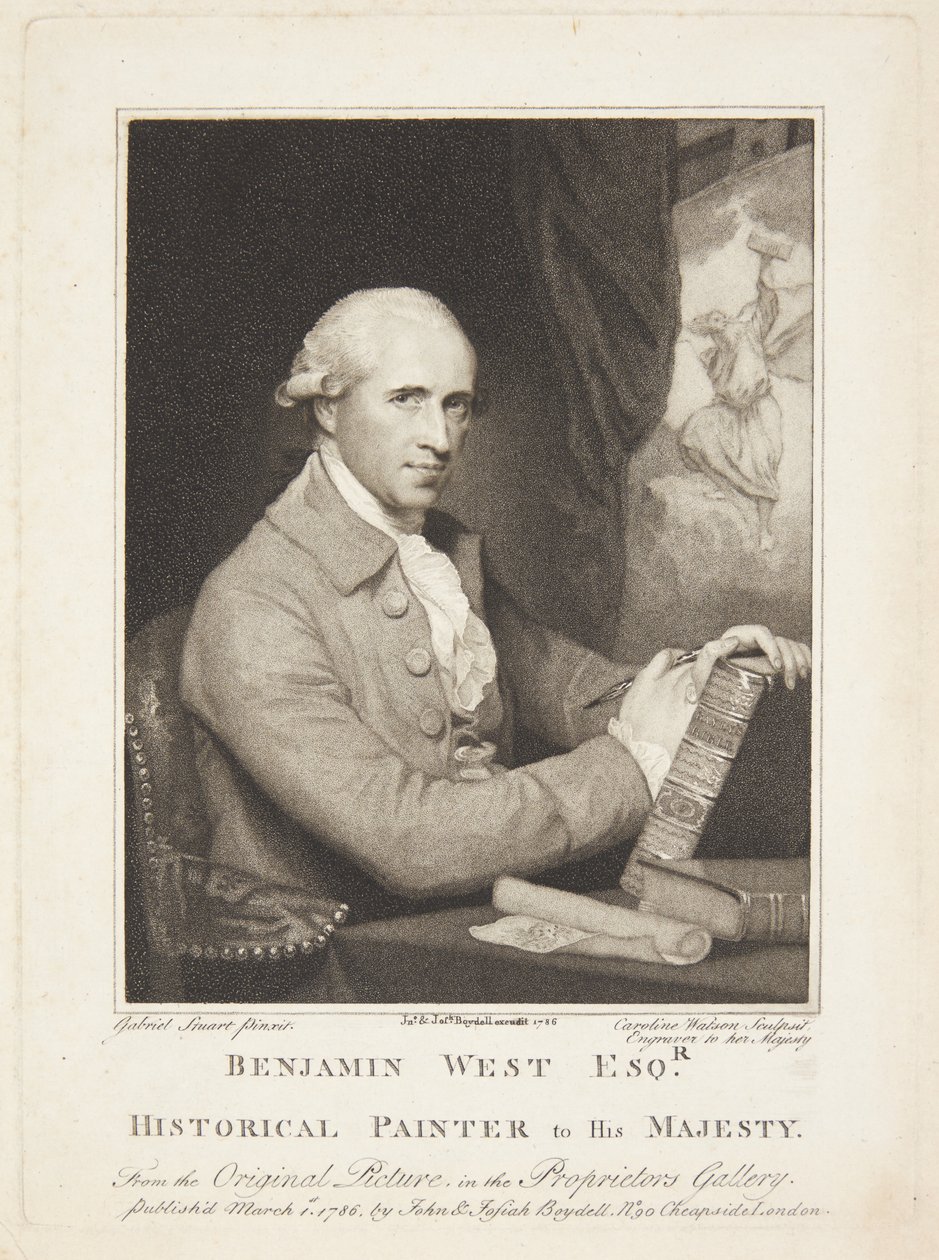 Benjamin West autorstwa Caroline Watson