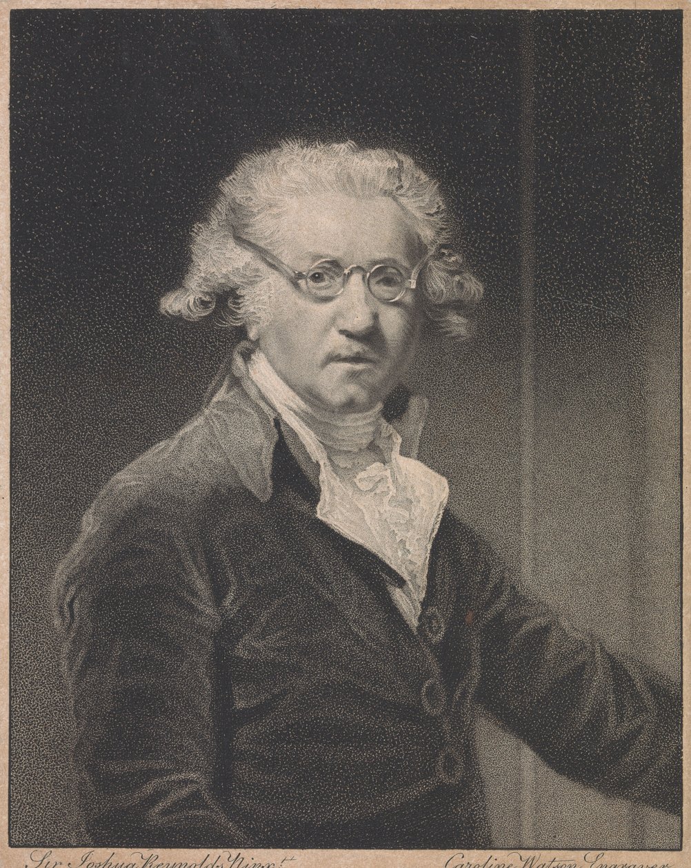 Sir Joshua Reynolds autorstwa Caroline Watson