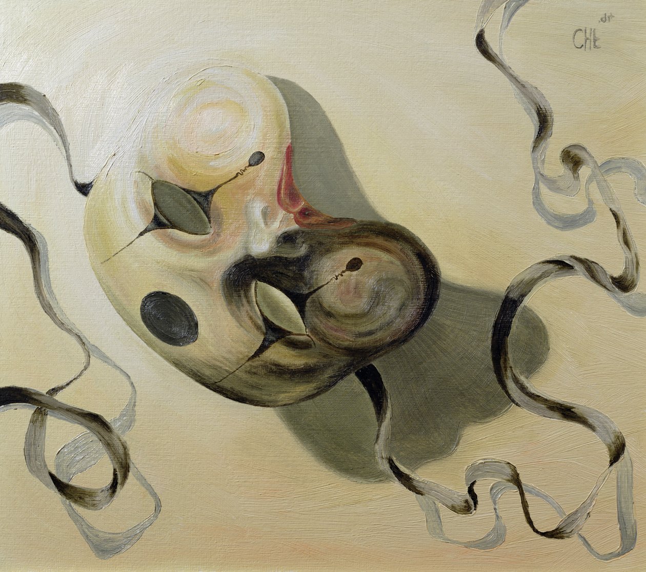 Karnawałowa Maska I (olej na papierze) autorstwa Carolyn Hubbard Ford