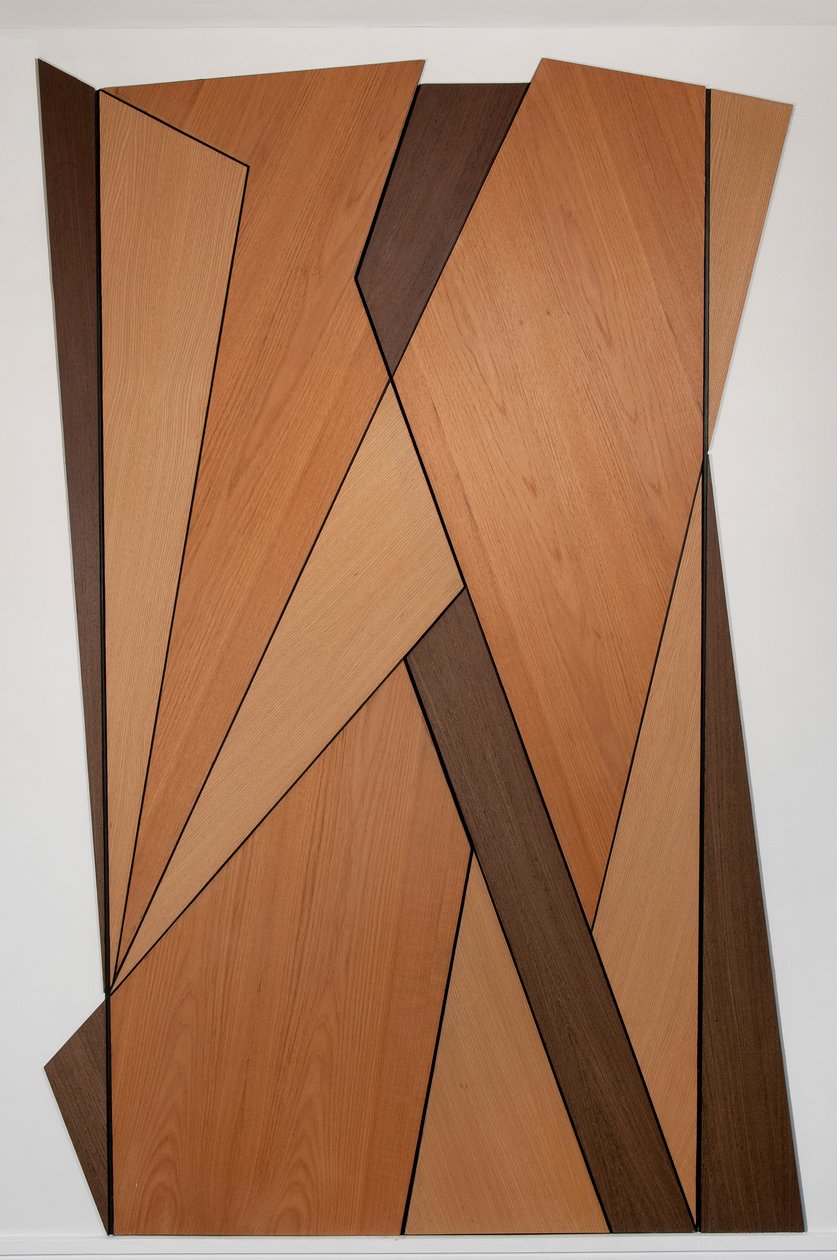 Vorticist Doors, 2012 (fornir drewniany) autorstwa Carolyn Hubbard Ford