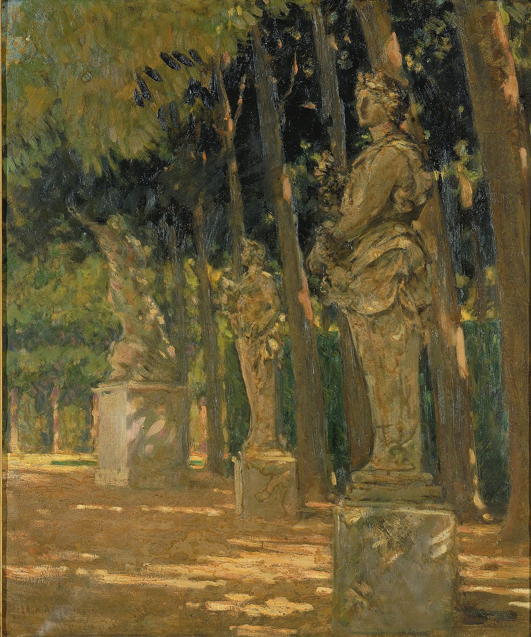 Carrefour na końcu Tapis Vert, Wersal autorstwa Carroll Beckwith