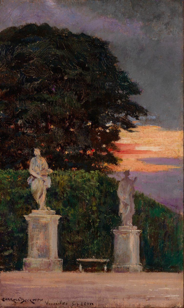 Narożnik tarasu, Wersal, 1911. autorstwa Carroll Beckwith
