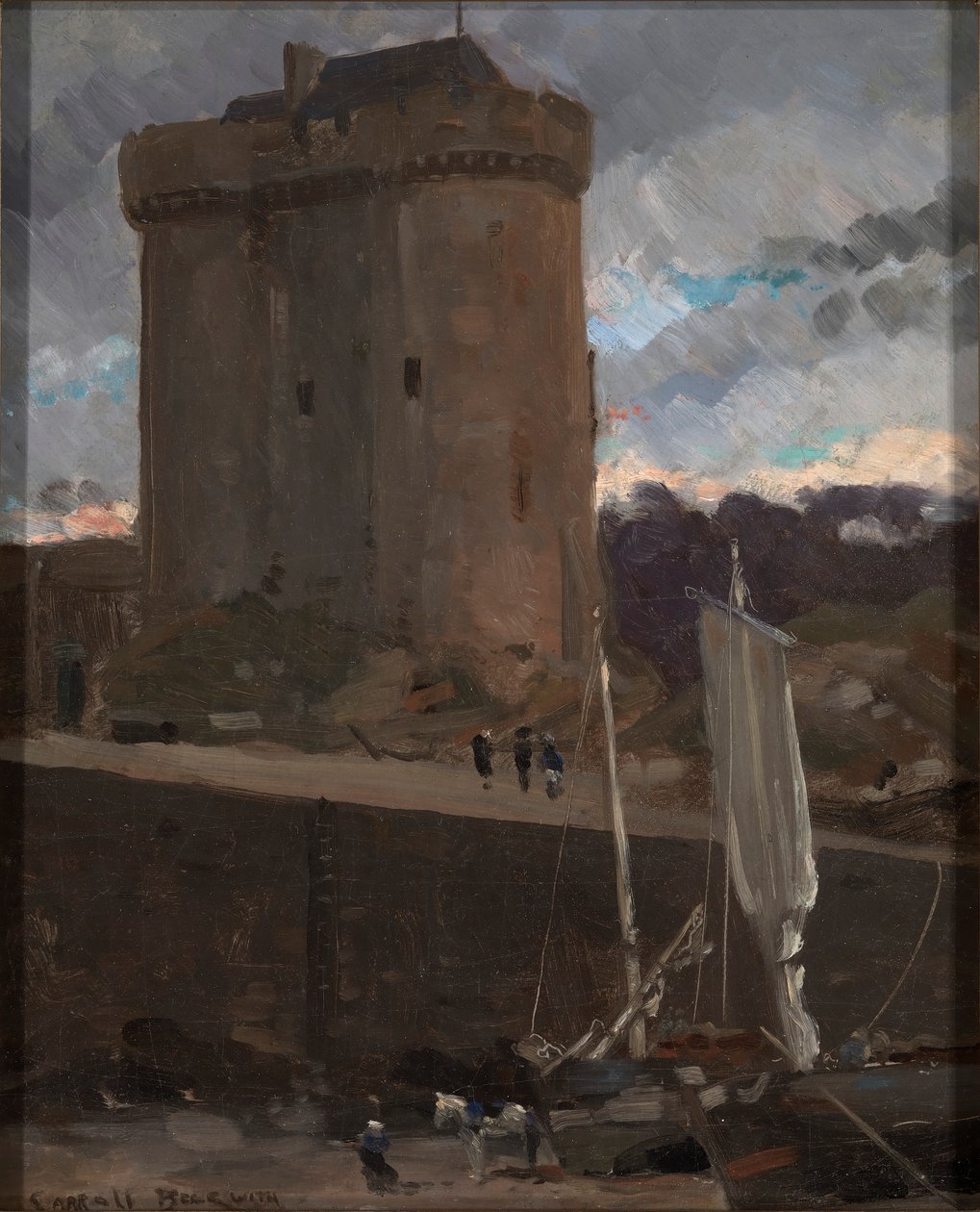 La Tour de Solidor w St. Severin, Normandia autorstwa Carroll Beckwith