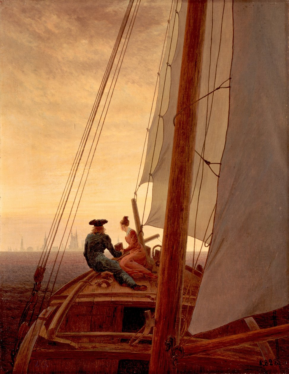 Na marynarzu autorstwa Caspar David Friedrich