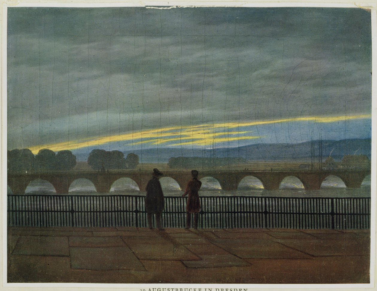 Most Augusta w Dreźnie autorstwa Caspar David Friedrich