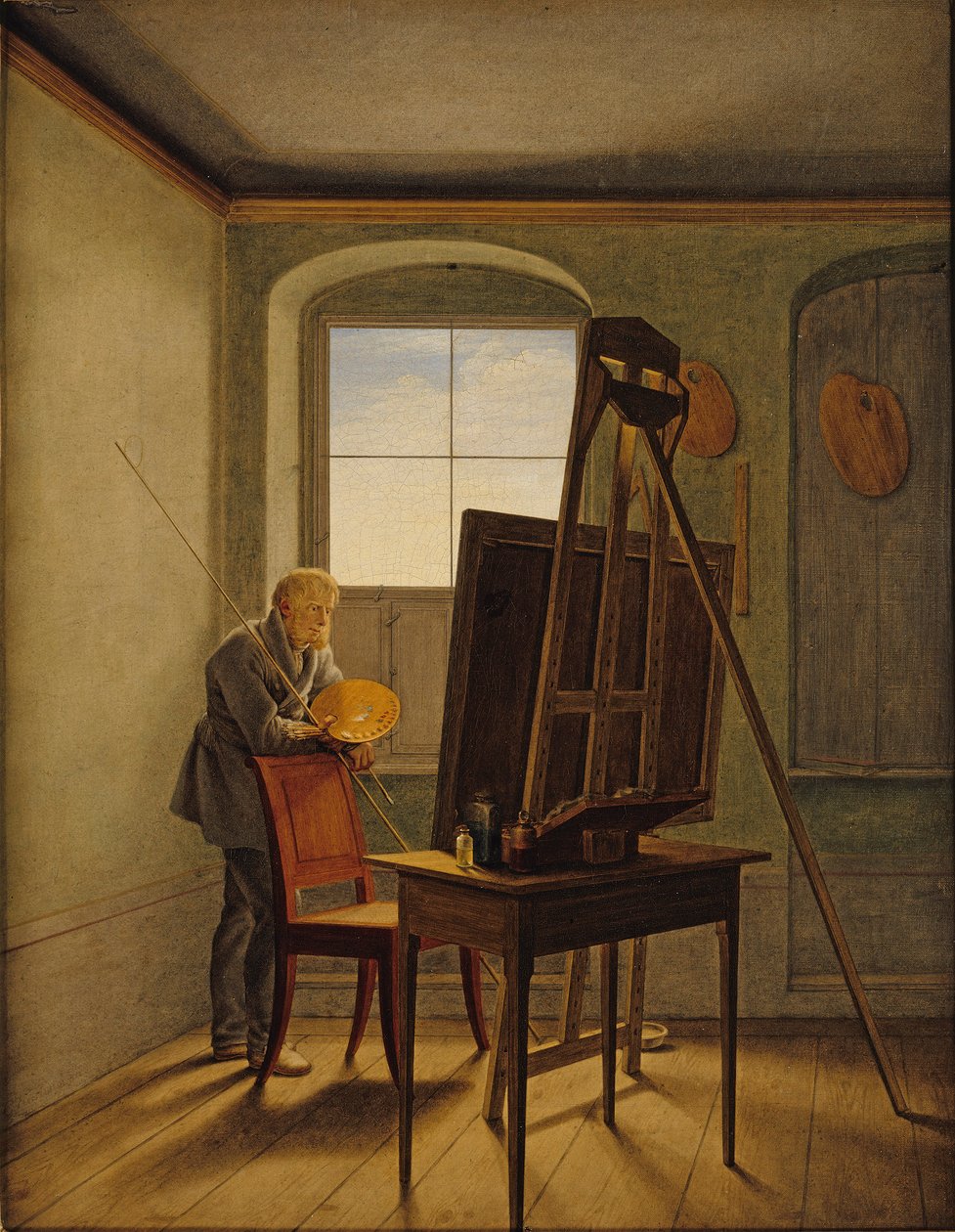 Caspar David Friedrich w swojej pracowni autorstwa Caspar David Friedrich