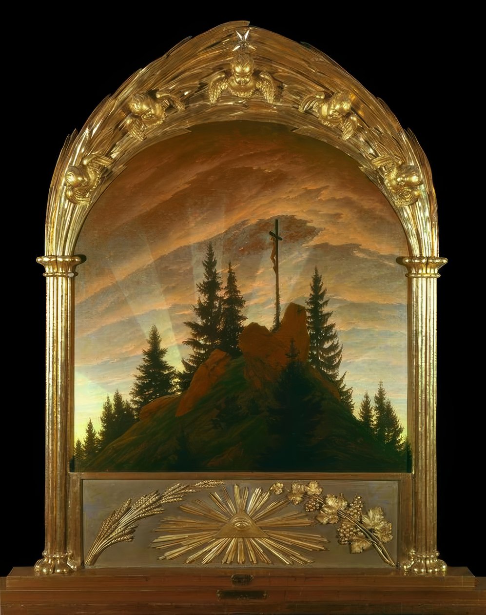 Krzyż w górach autorstwa Caspar David Friedrich