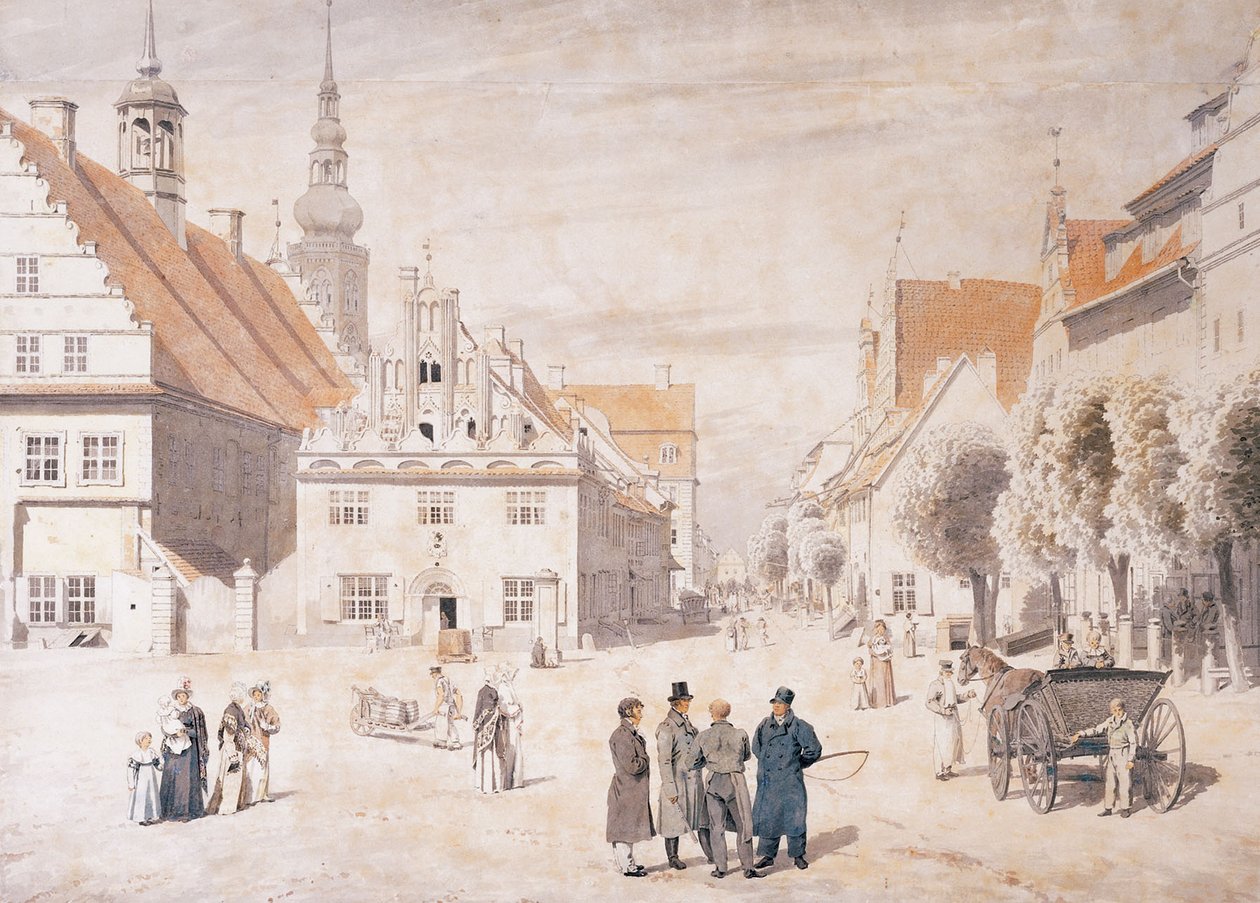Targ w Greifswaldzie autorstwa Caspar David Friedrich
