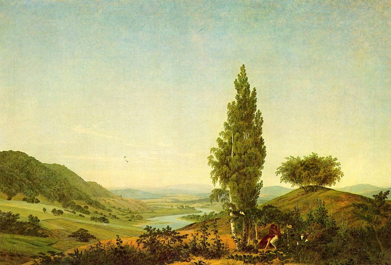 Lato (krajobraz z kochankami) autorstwa Caspar David Friedrich