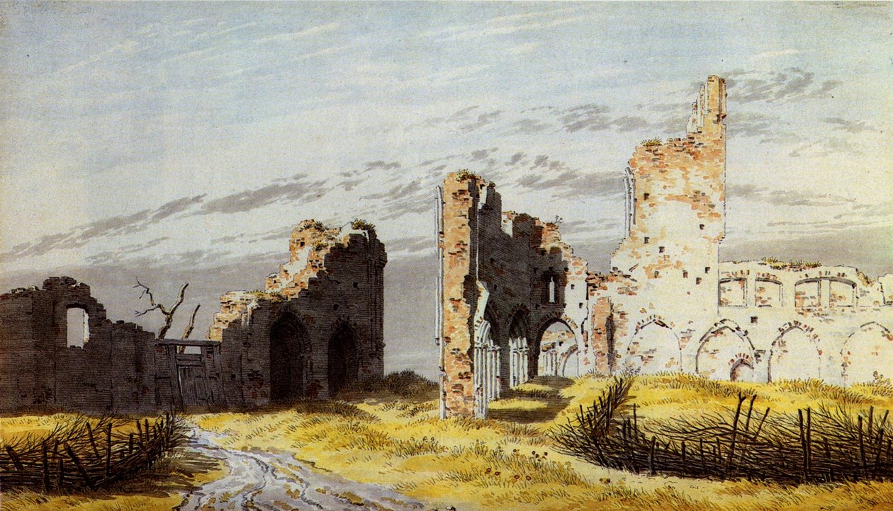 Ruiny klasztoru Eldena autorstwa Caspar David Friedrich