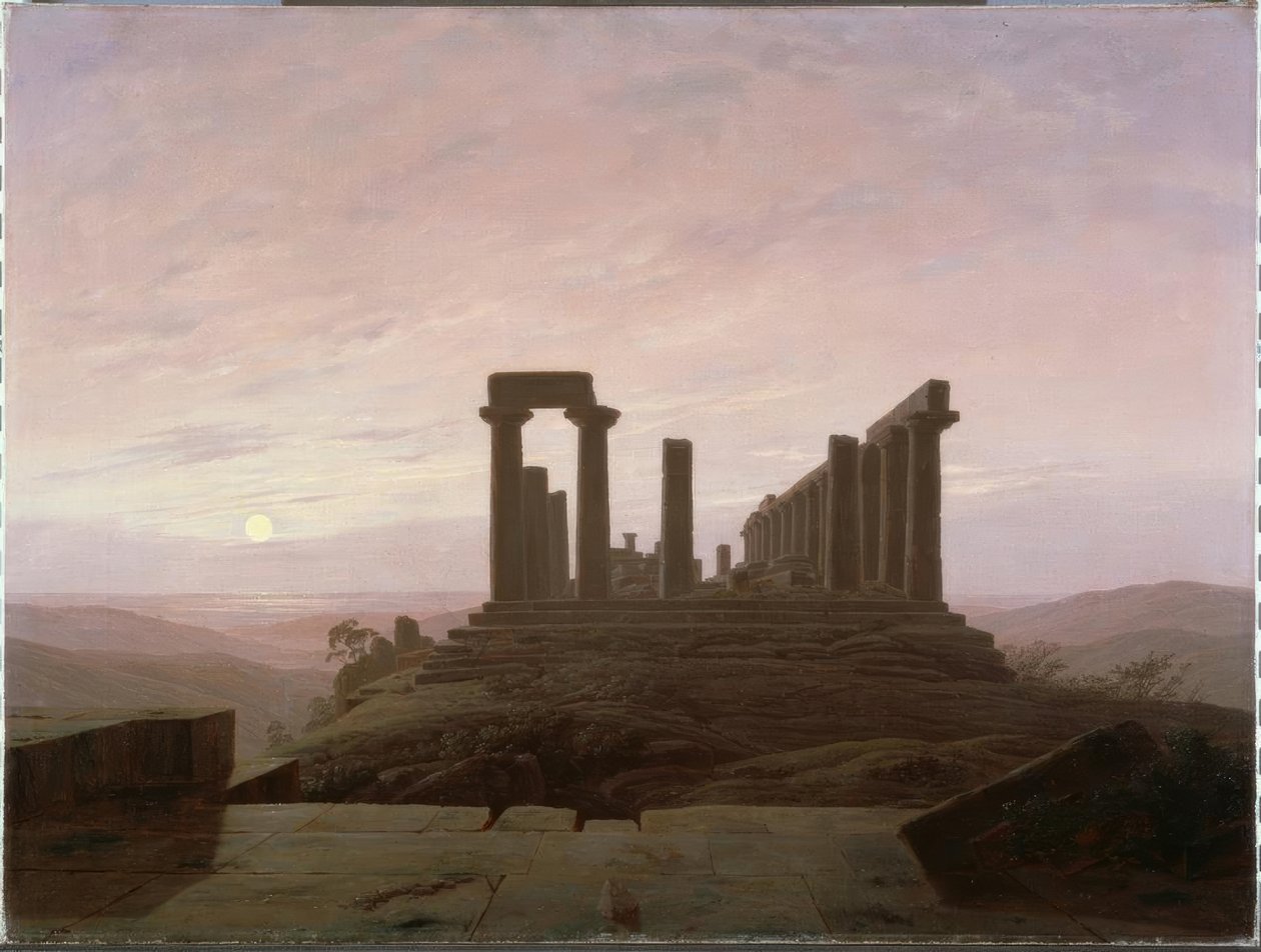 Junotempel w Agrigent autorstwa Caspar David Friedrich