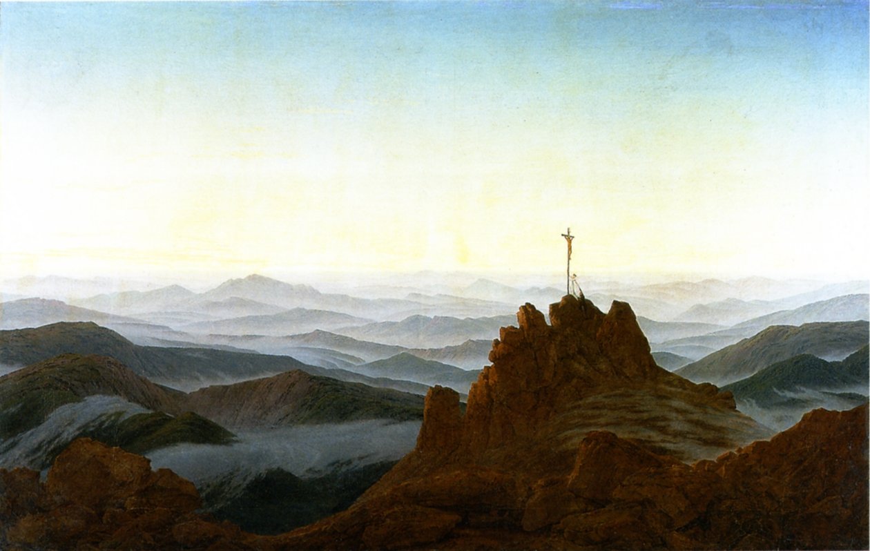 Jutro w Karkonoszach autorstwa Caspar David Friedrich