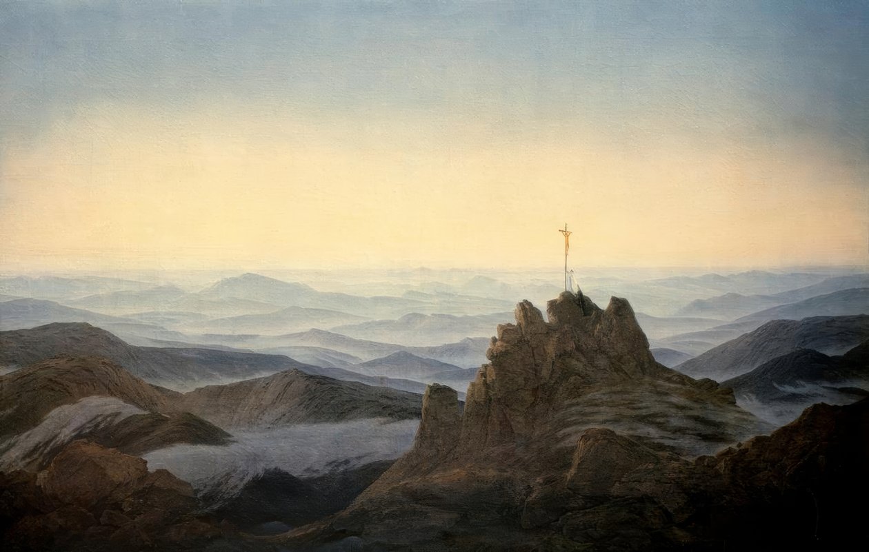 Jutro w Karkonoszach autorstwa Caspar David Friedrich