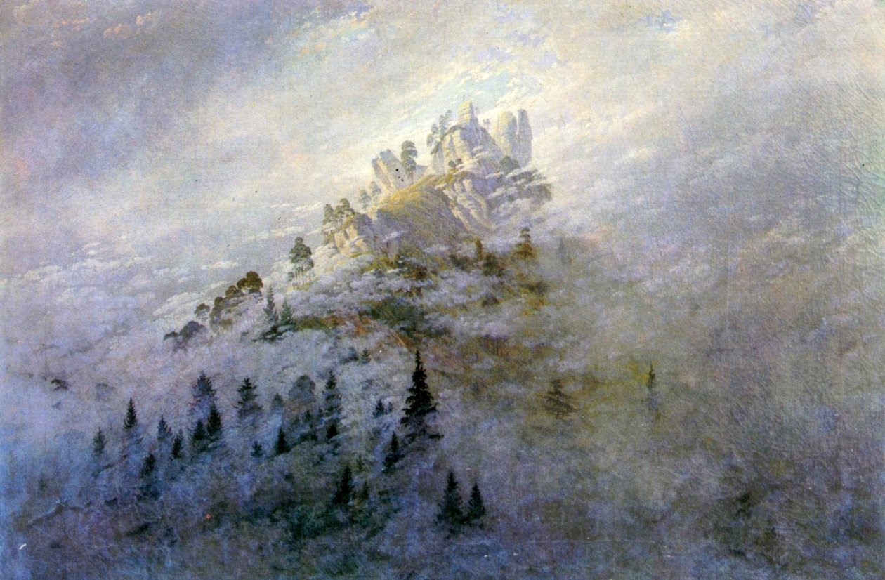 Poranna mgła w górach autorstwa Caspar David Friedrich