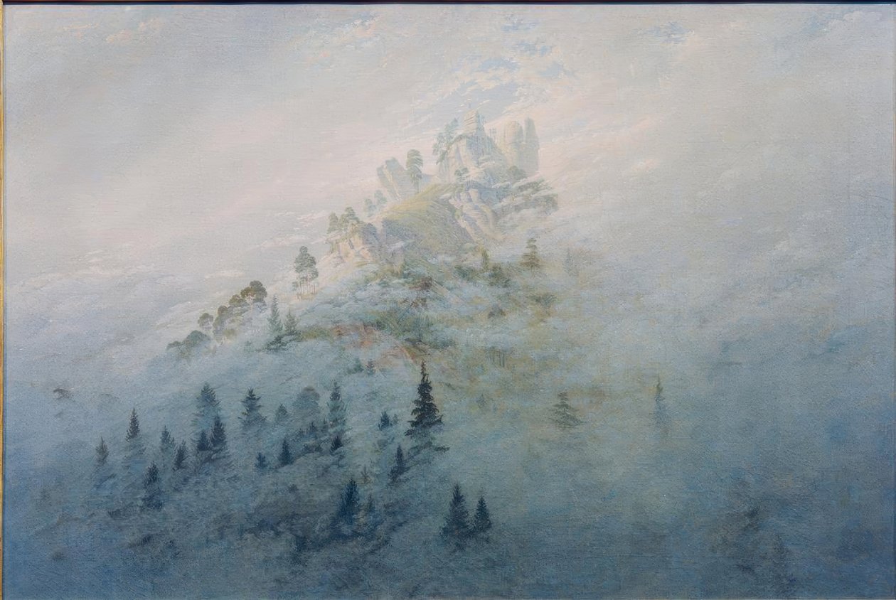 Poranna mgła w górach autorstwa Caspar David Friedrich