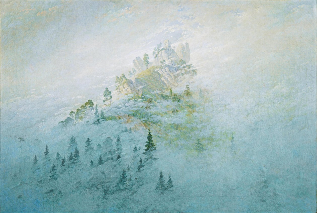 Poranna mgła w górach autorstwa Caspar David Friedrich