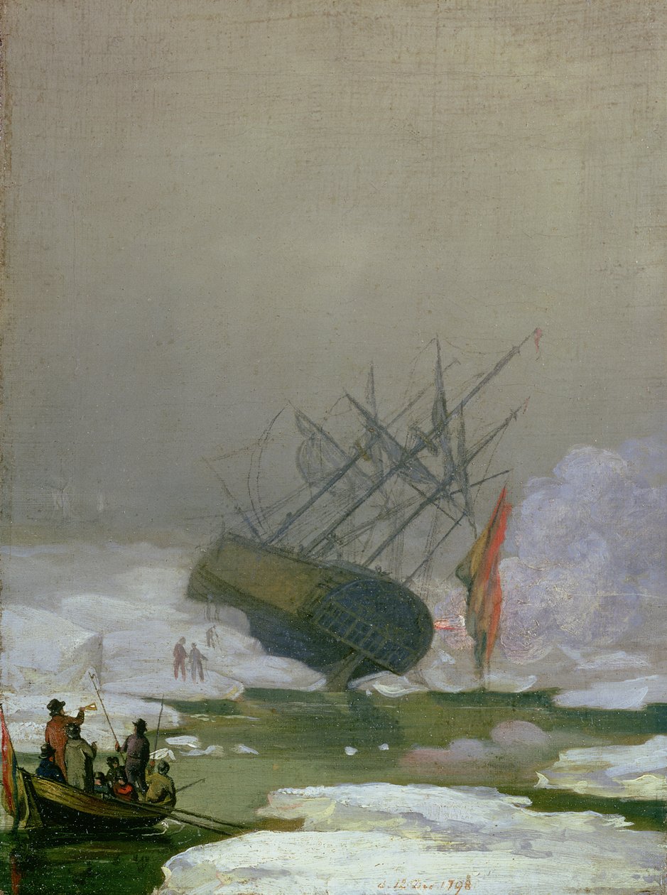 Statek na Morzu Polarnym, 12 grudnia 1798 autorstwa Caspar David Friedrich