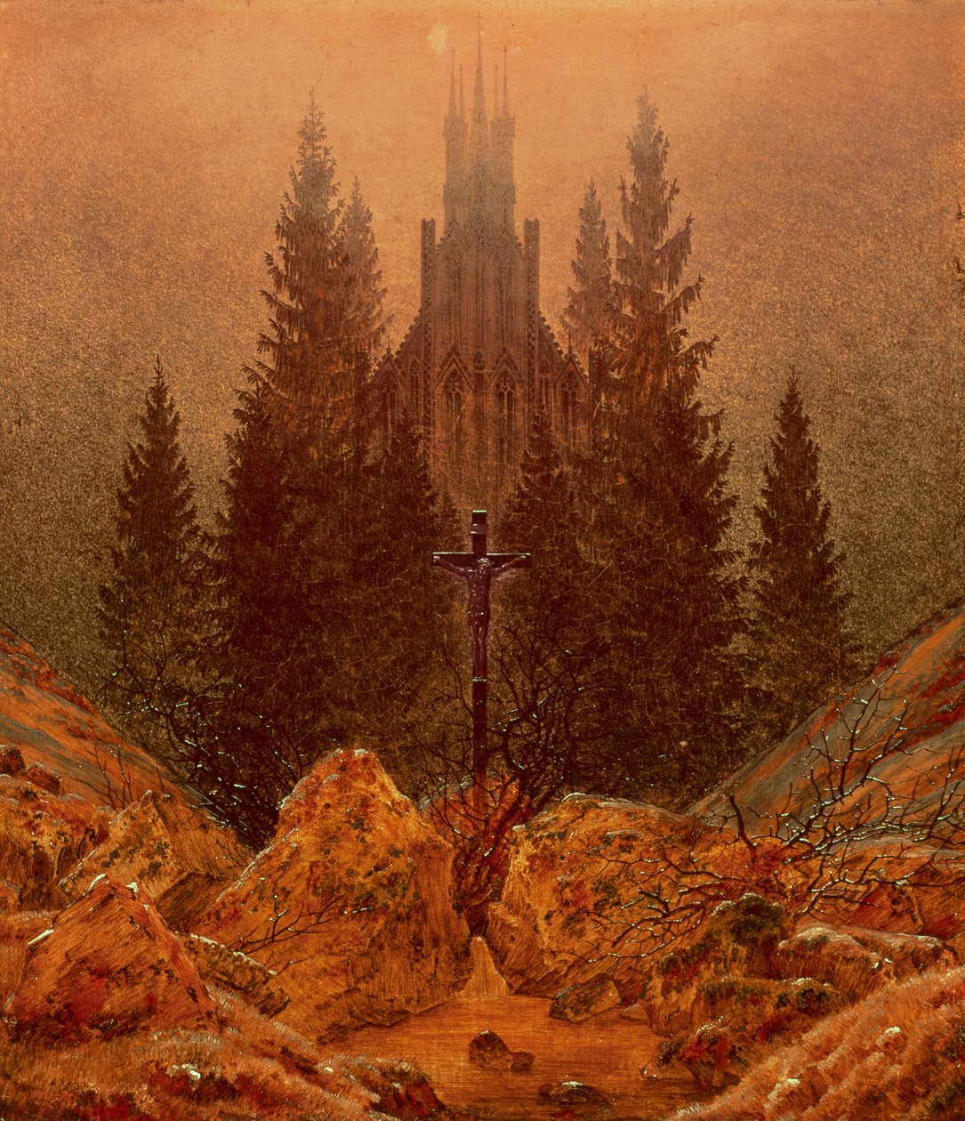 Krzyż w górach, 1812 autorstwa Caspar David Friedrich
