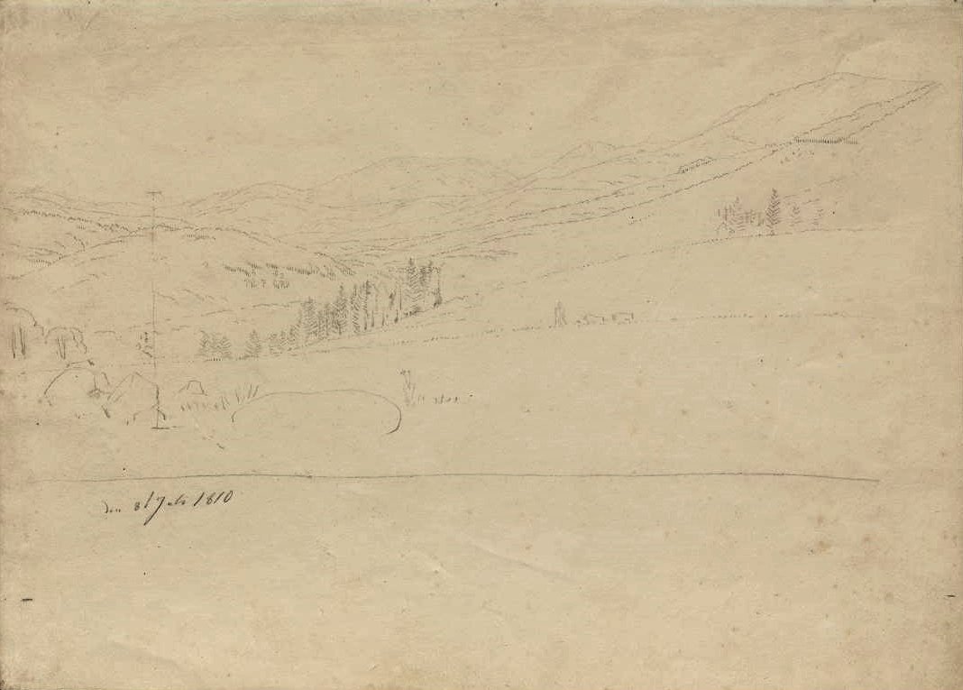Widok z Karkonoszy autorstwa Caspar David Friedrich
