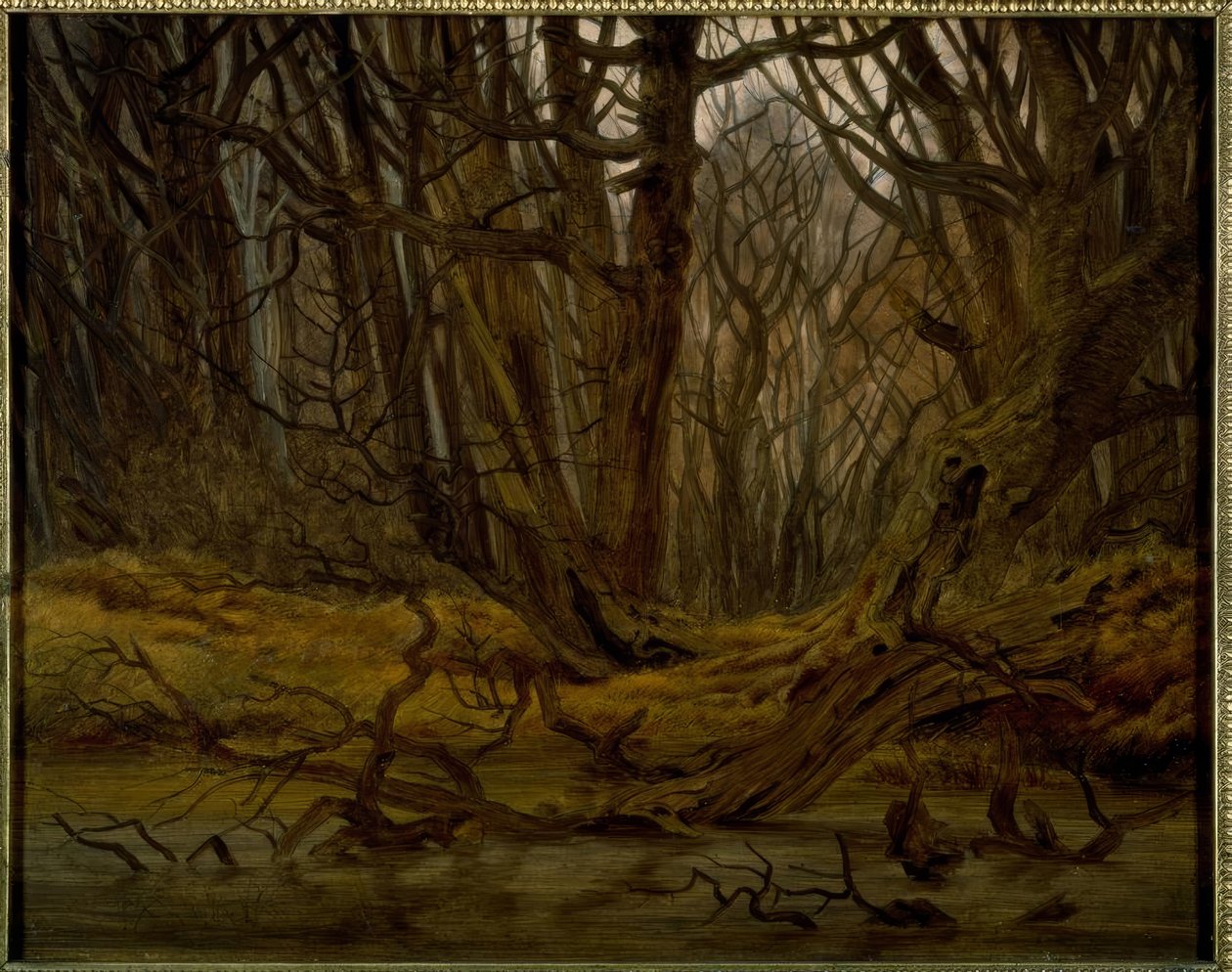Las późną jesienią autorstwa Caspar David Friedrich