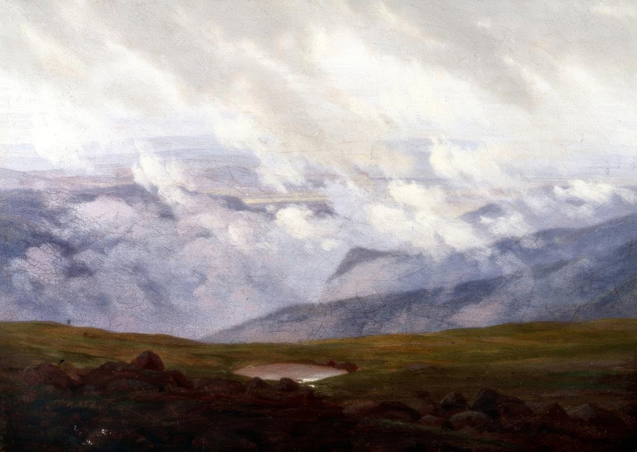 Poruszające się chmury autorstwa Caspar David Friedrich
