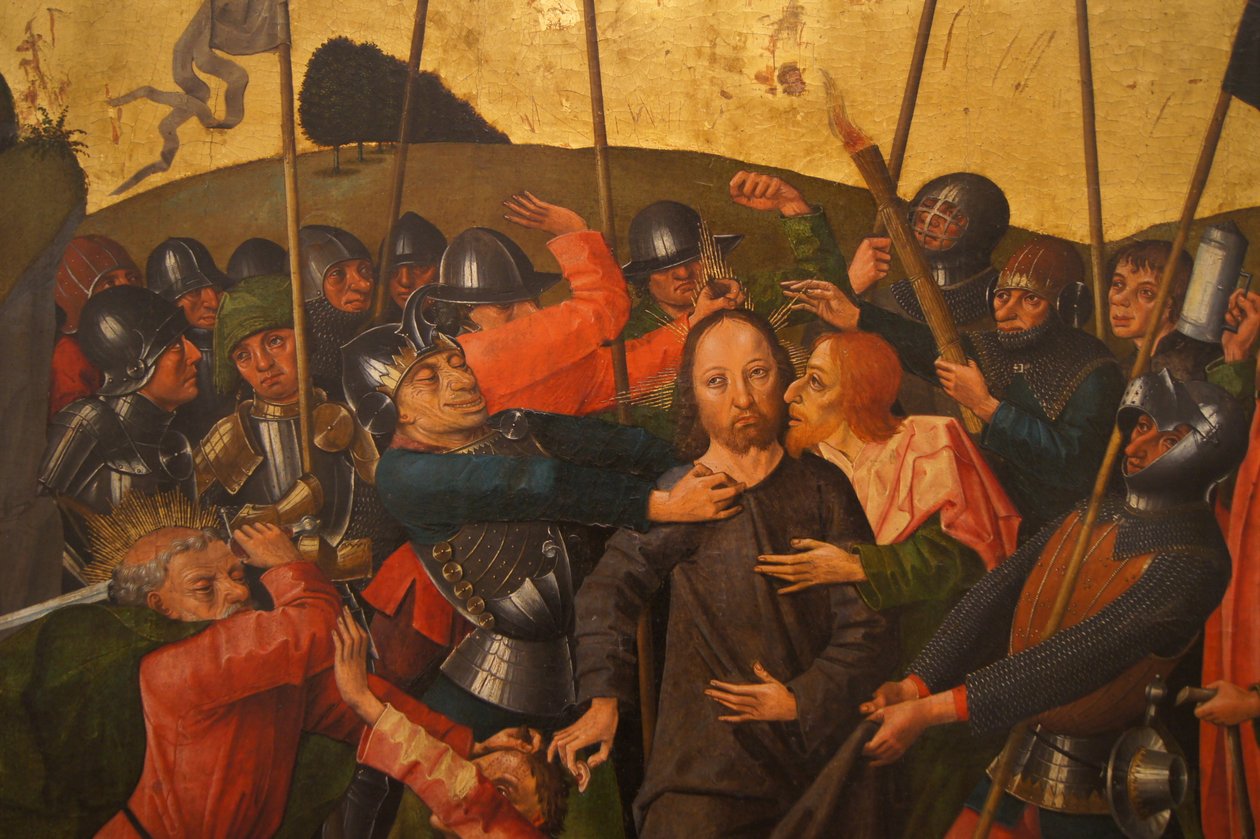 Ołtarz Colmara (aresztowanie Jezusa) autorstwa Caspar Isenmann