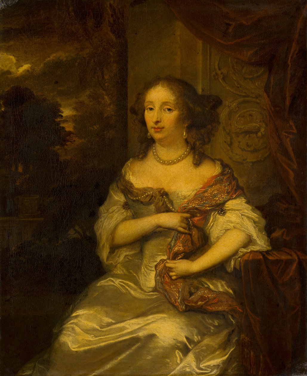 Portret Elisabeth Bebber autorstwa Caspar Netscher